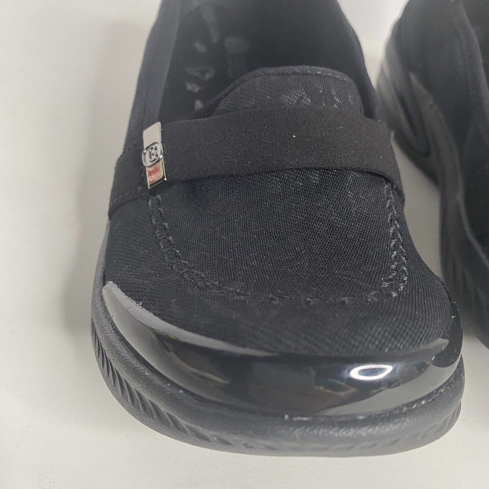Bzees Nugget Women Sz 7 M Slip On Wedge Loafer Sneaker Shoe Flats Black Comfort - Picture 4 of 9